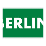 Let`s go to Berlin, Germany! Green road sign (Print Only) thumbnail