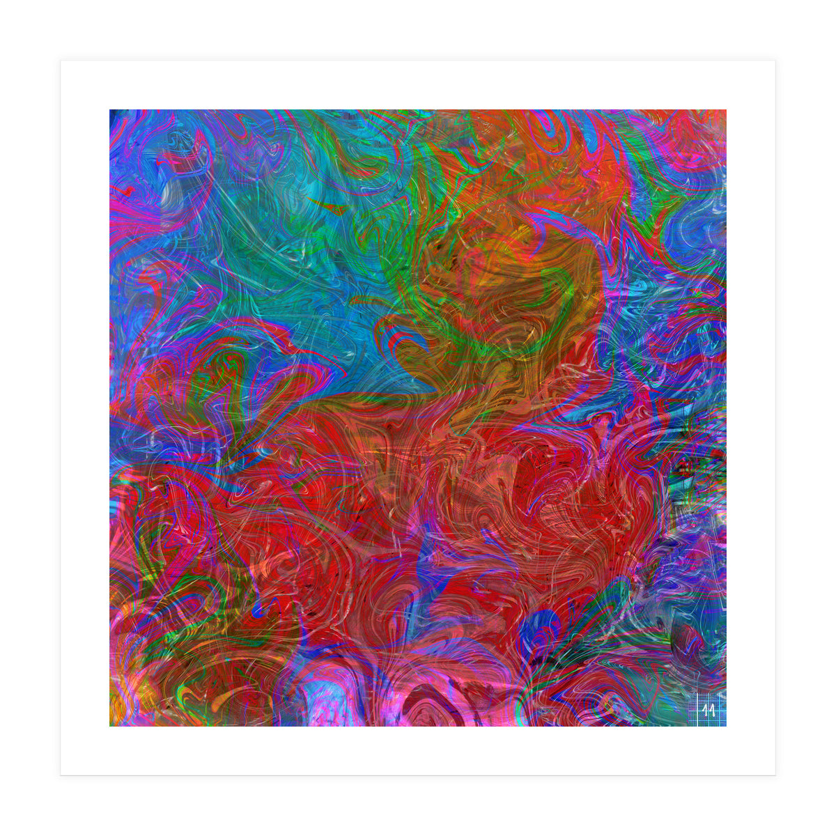 Animals In Rainbow (Print Only)