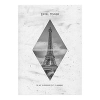 Coordinates PARIS Eiffel Tower (Print Only)