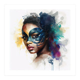 Watercolor Carnival Woman #5 (Print Only) thumbnail