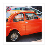 Classic orange Fiat 500 (Print Only) thumbnail
