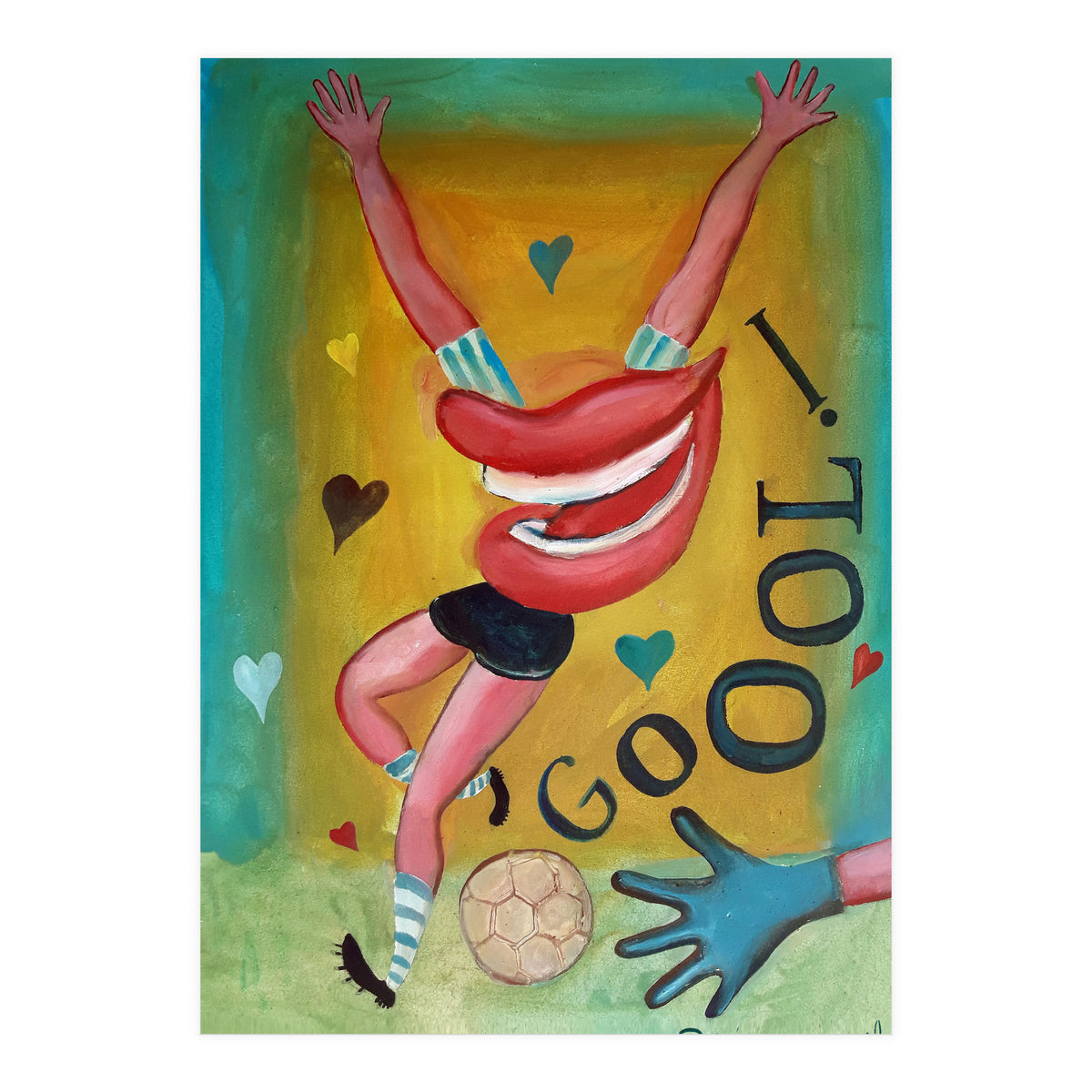 Goool Y Corazones 2 (Print Only)