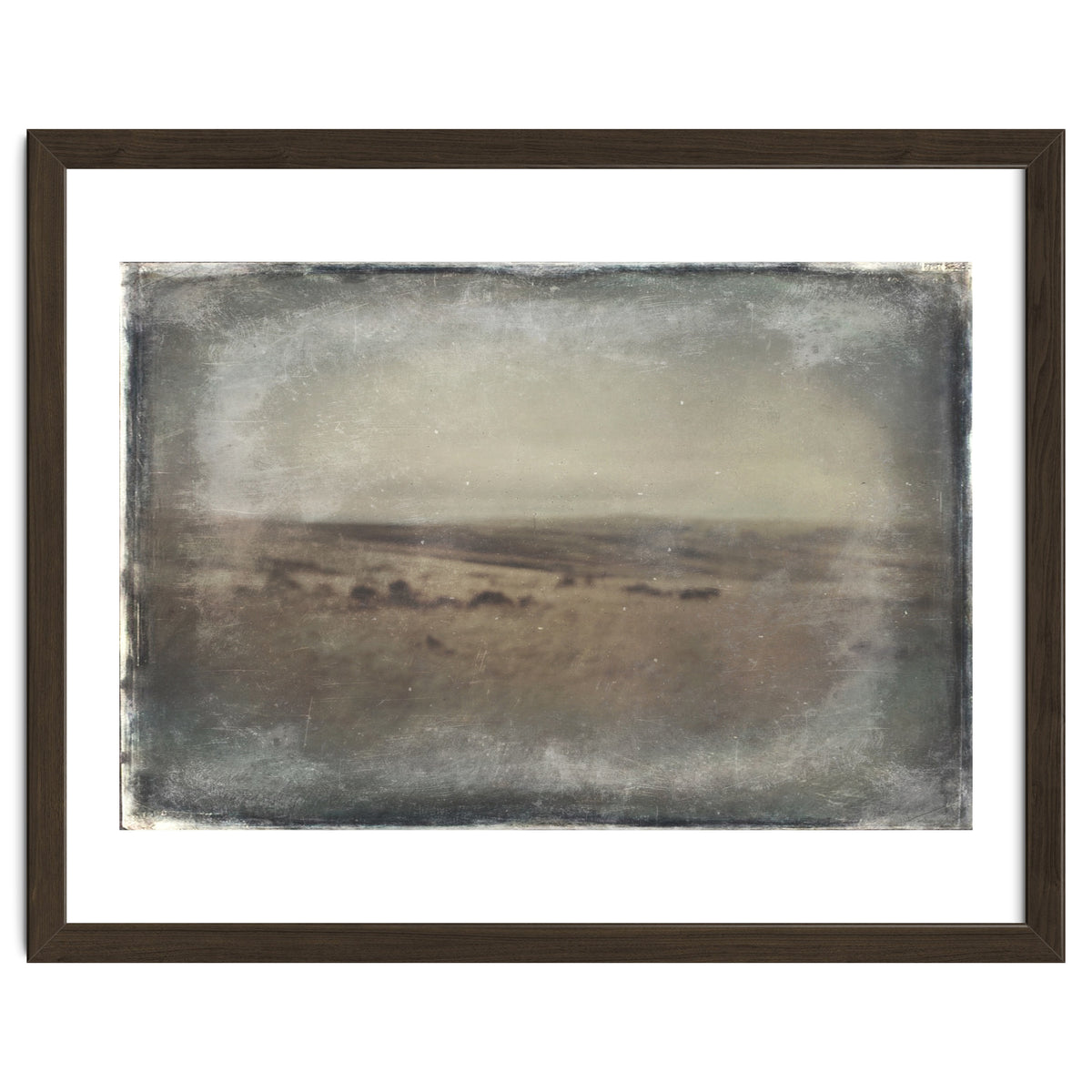 Bleak winter landscape of Saddleworth Moor