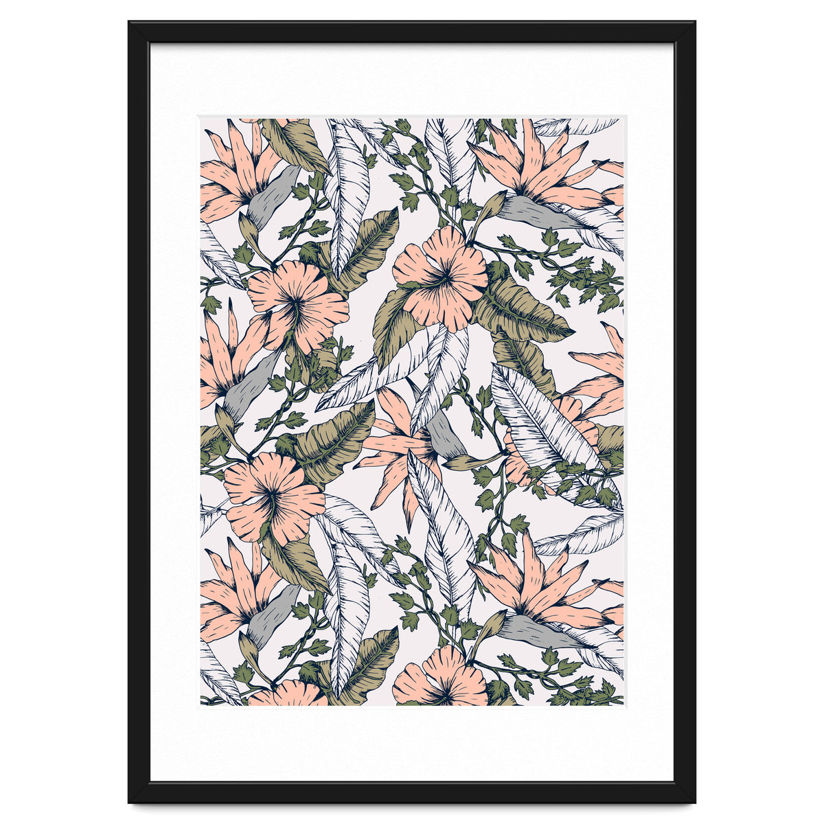 Tropical pattern pastel