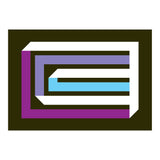 Geometric Shapes No. 35 -  brown, blue & lilac (Print Only) thumbnail