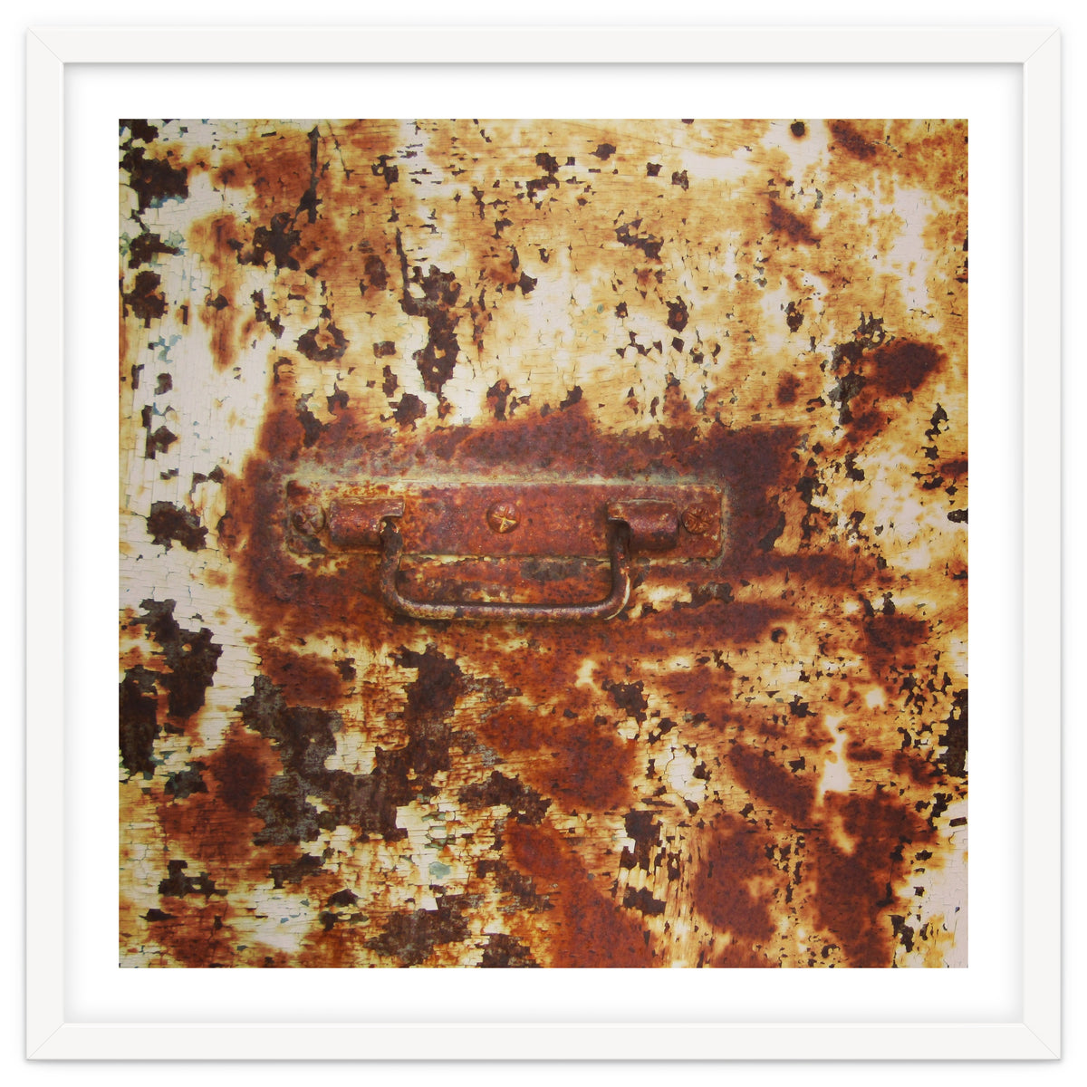 Rusty metal door