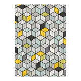 Colorful Concrete Cubes - Yellow, Blue, Grey (Print Only) thumbnail