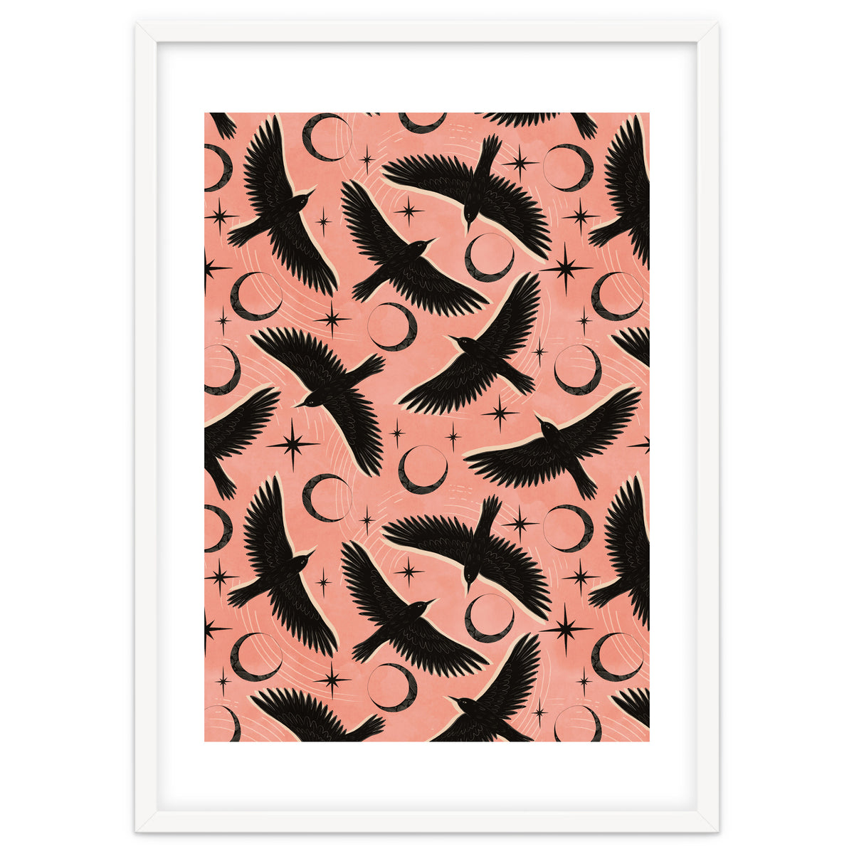 Black Birds With Moons