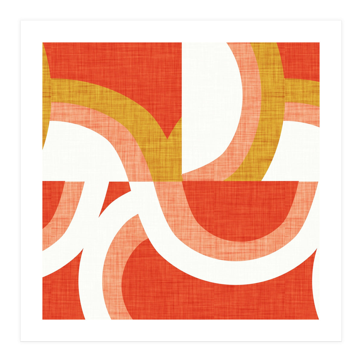 New Mid Mod Freeway Orange  (Print Only)