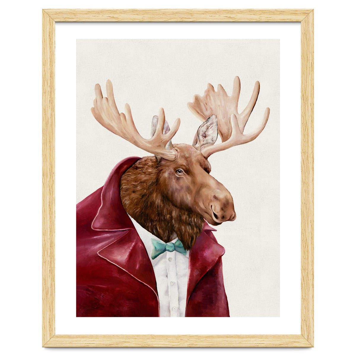 Moose In Maroon