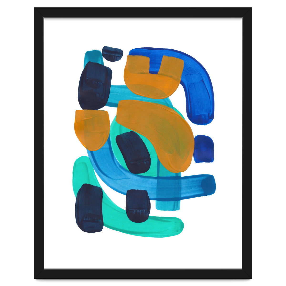 Marine Shapes Yellow Accent