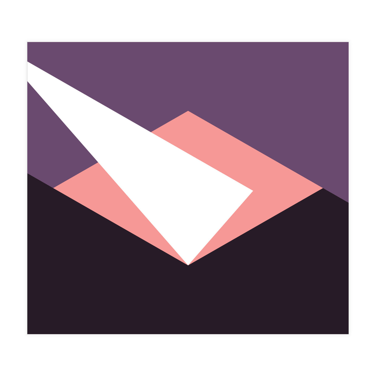 Geometric Shapes No. 59 - pink & purple (Print Only)