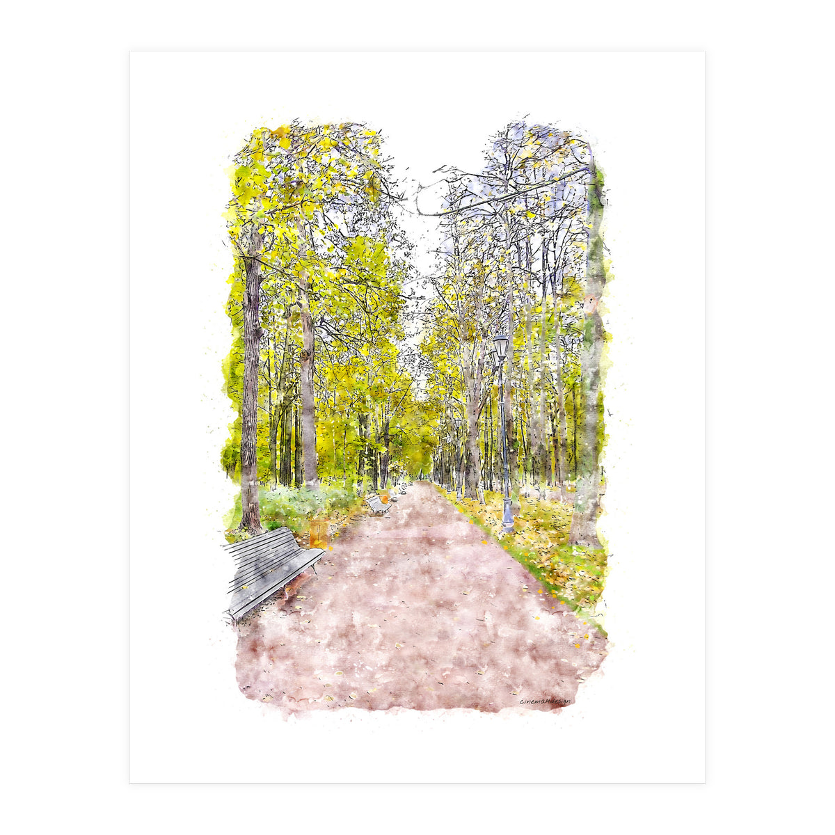 Autumn Alley (Print Only)