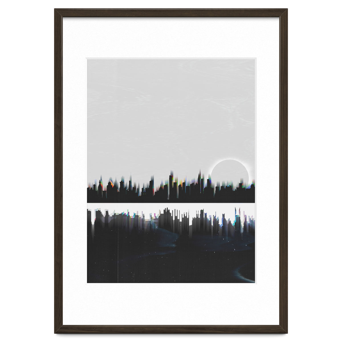 Black and white city