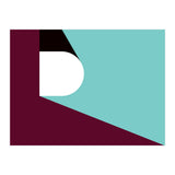Geometric Shapes No. 82 - purple & teal (Print Only) thumbnail