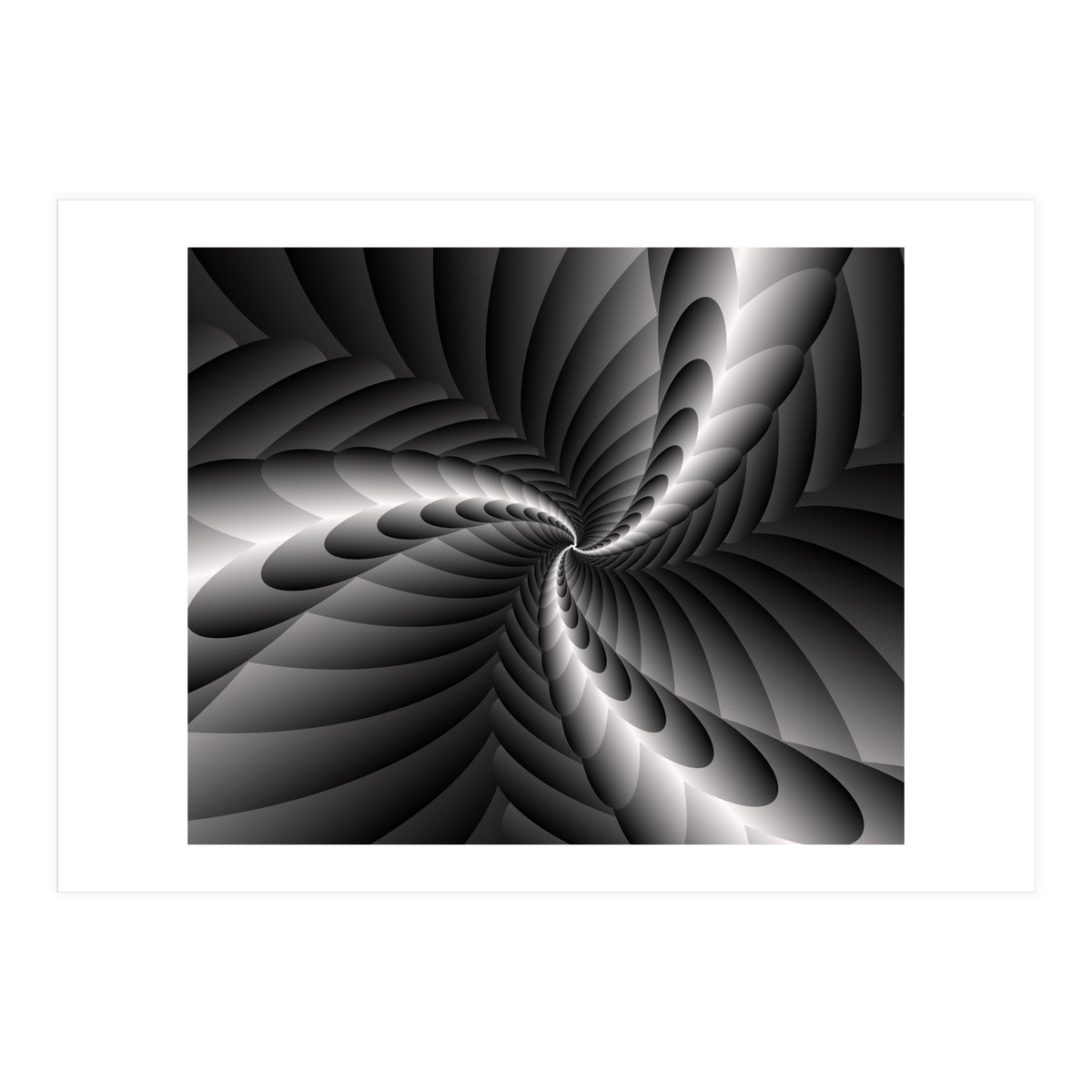 Black & White Fractal (Print Only)