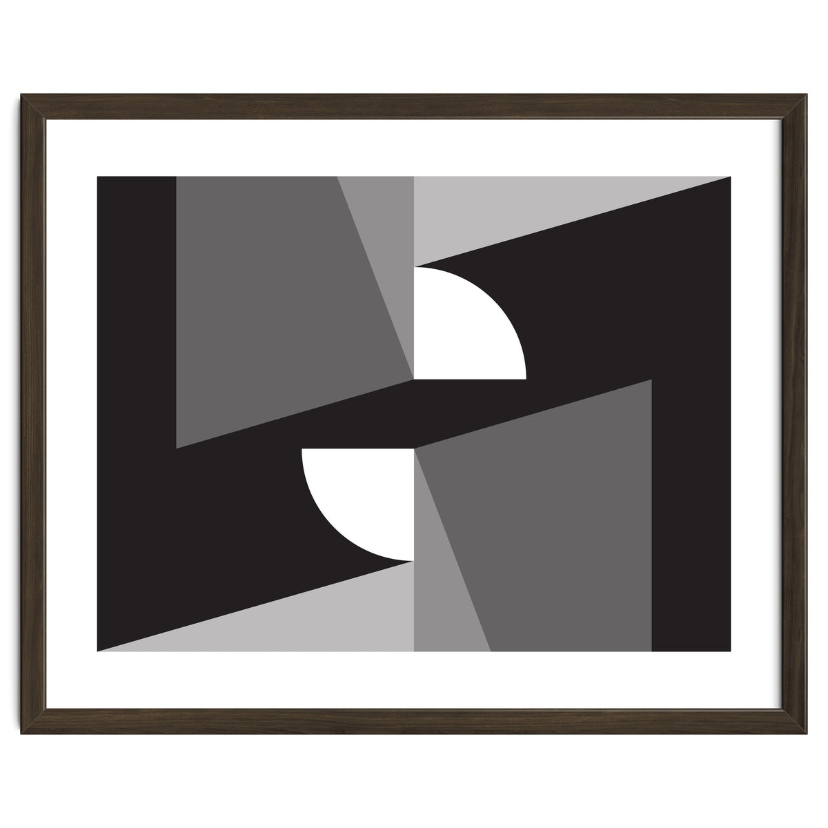 Geometric Shapes No. 11 - monochrome