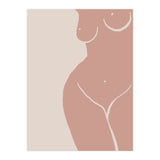 Female nude closeup line-a (Print Only) thumbnail