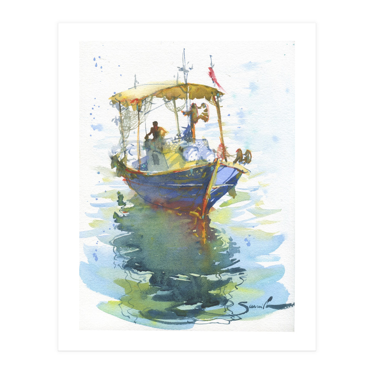 Old fishing ship (Print Only)