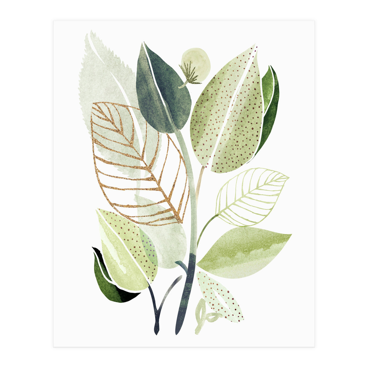 Spring Botanical Collage (Print Only)