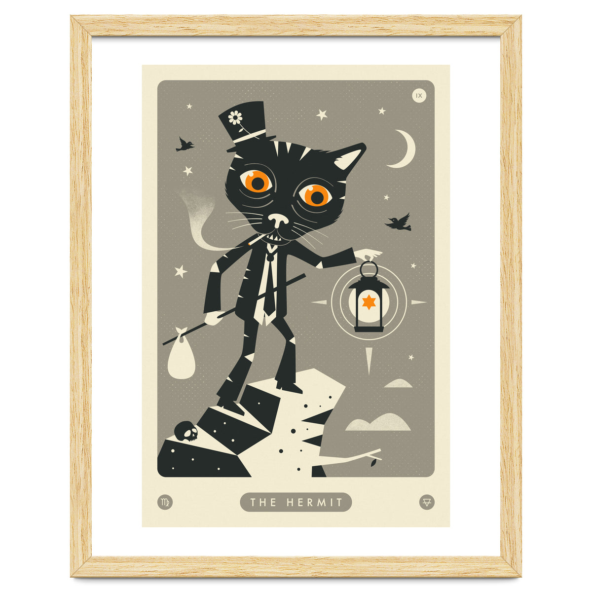 TAROT CARD CAT: THE HERMIT