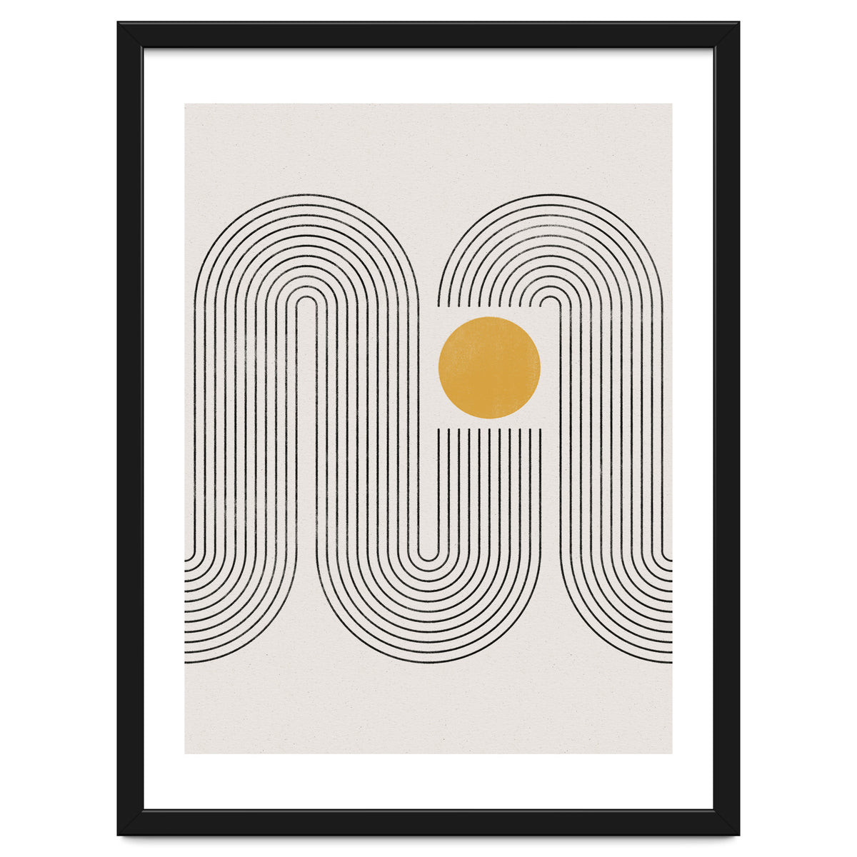 Mid-Century Modern No.22 - Woodblock Print