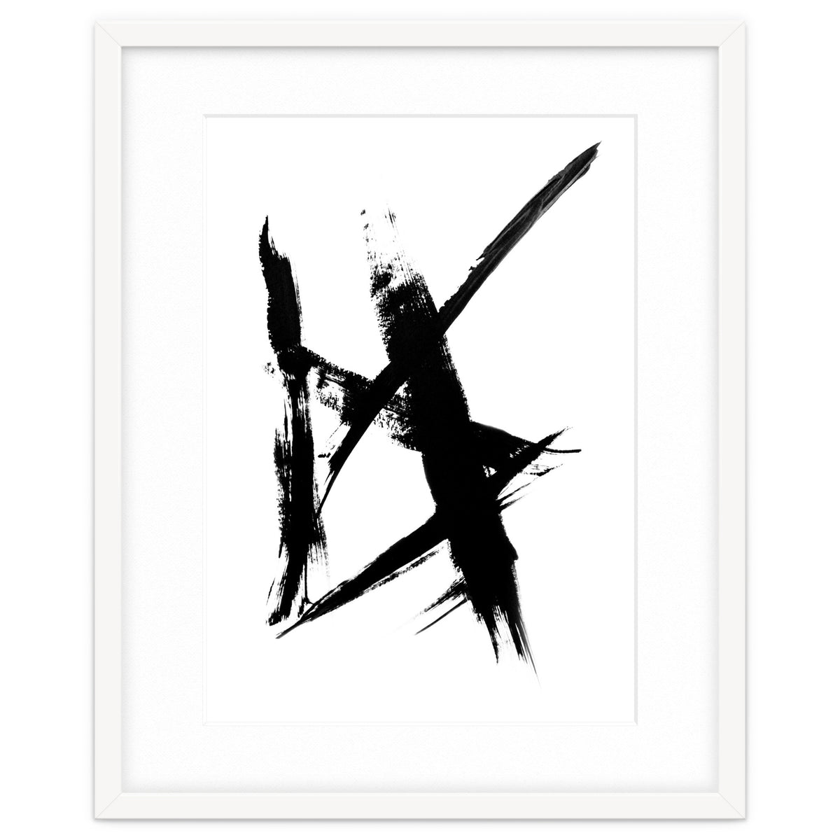 Abstract Brushstroke Print
