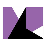 Geometric Shapes No. 64 - purple & black (Print Only) thumbnail