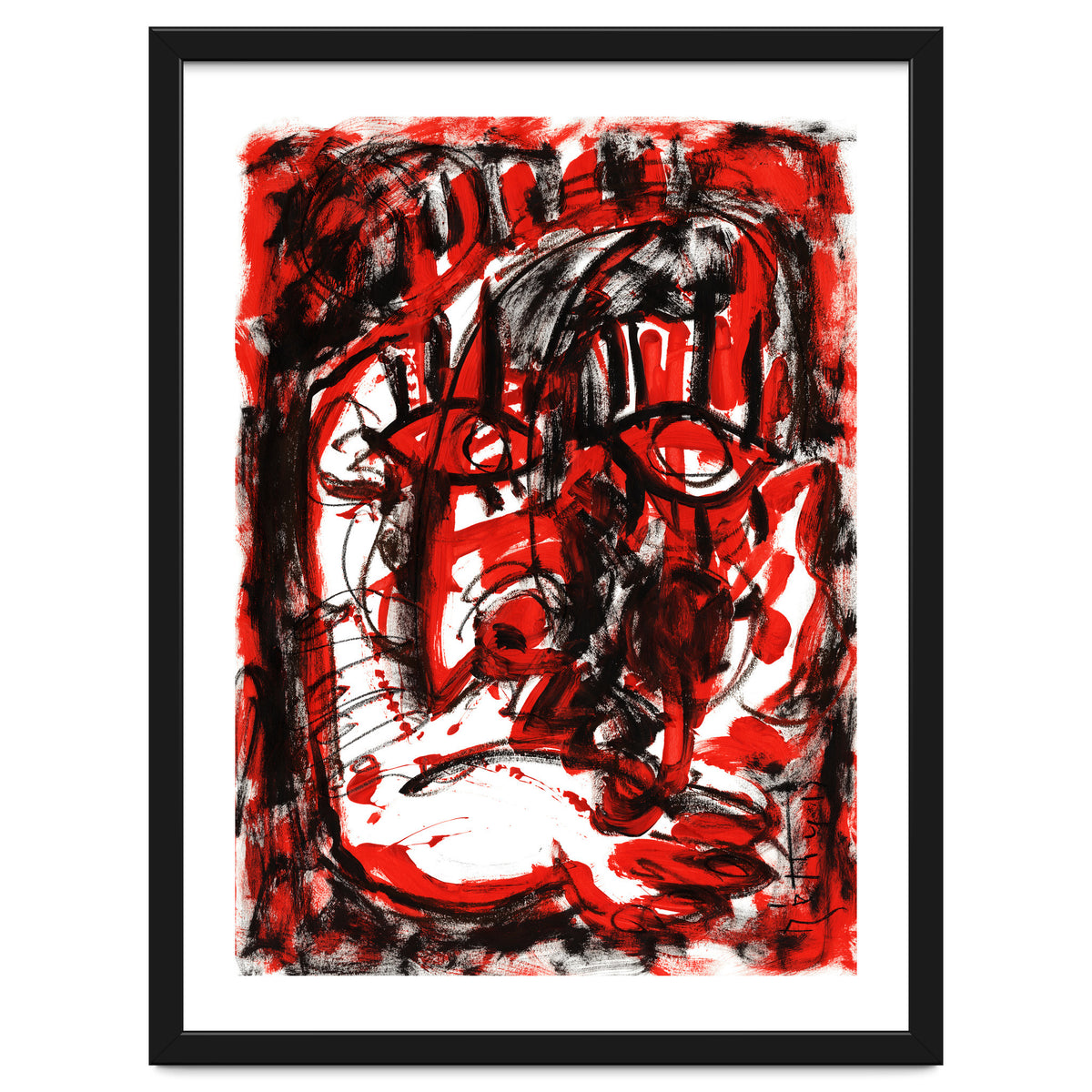 Anger - white background