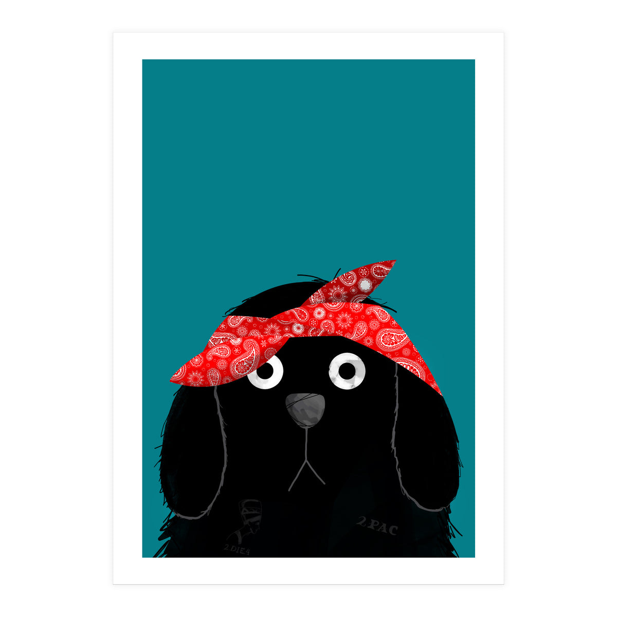 Doozal Dog Tupac (Print Only)