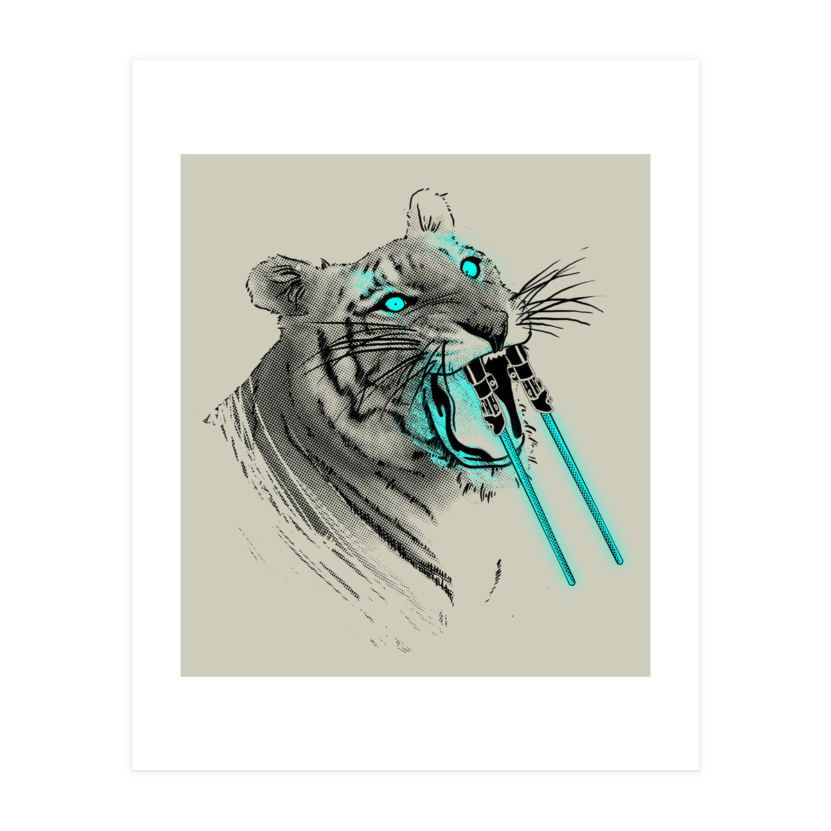 Sabertoothed Tiger (Print Only)