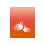 Meditating Flamingos (Print Only) thumbnail
