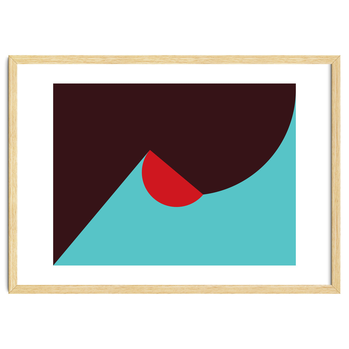 Geometric Shapes No. 8 - blue, purple & red