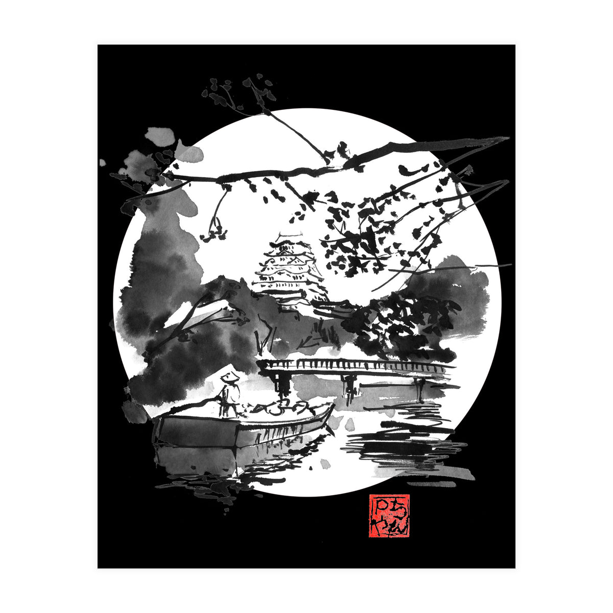 the bridge in white (Print Only)