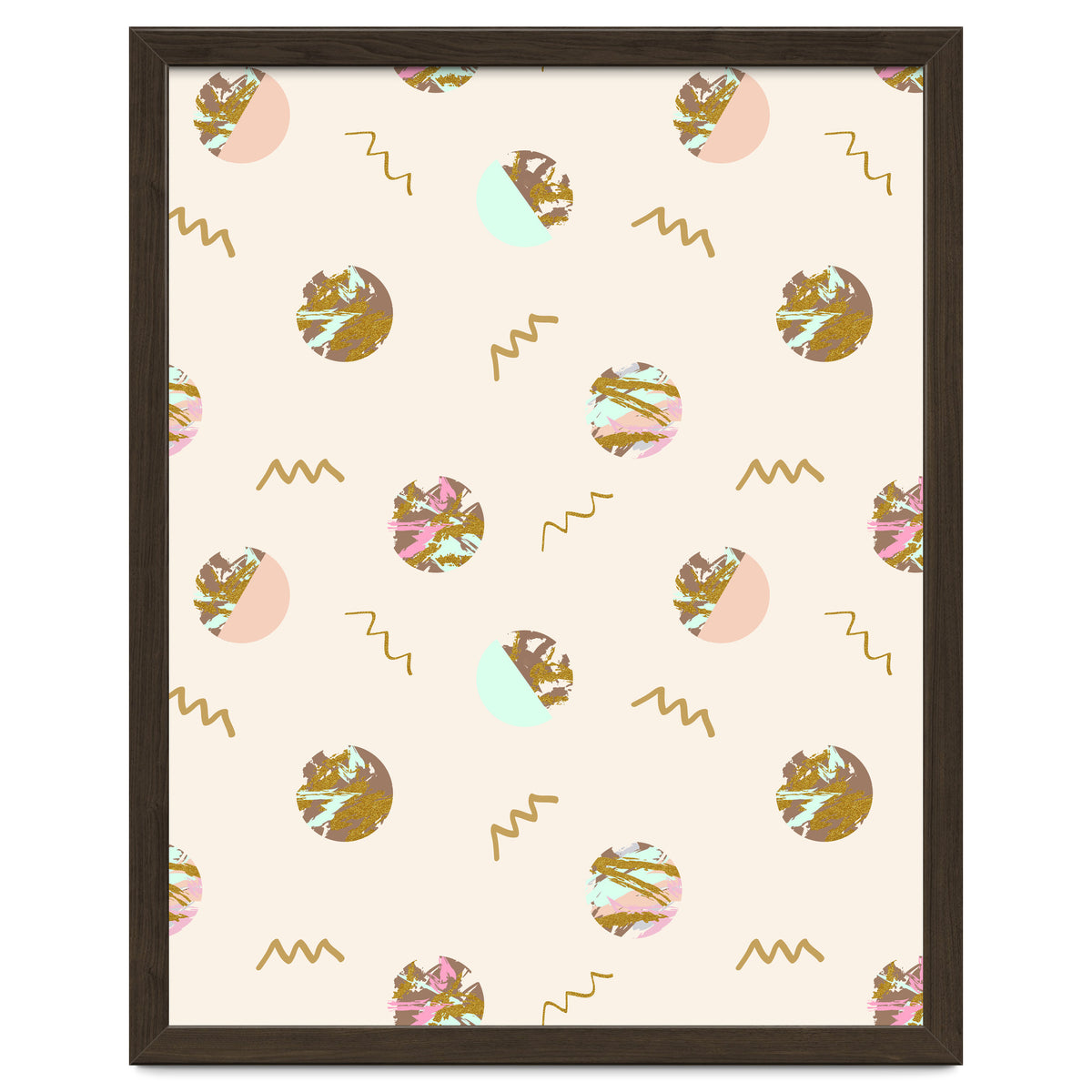 Abstract geometric vector painting