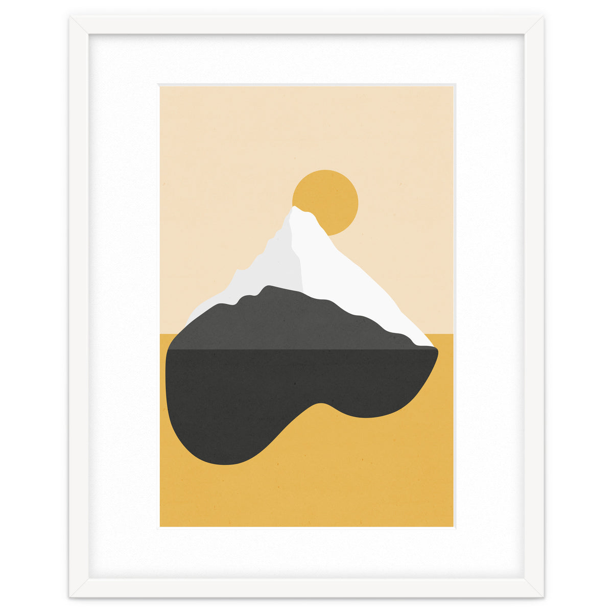 Abstract Mountain - Golden Desert