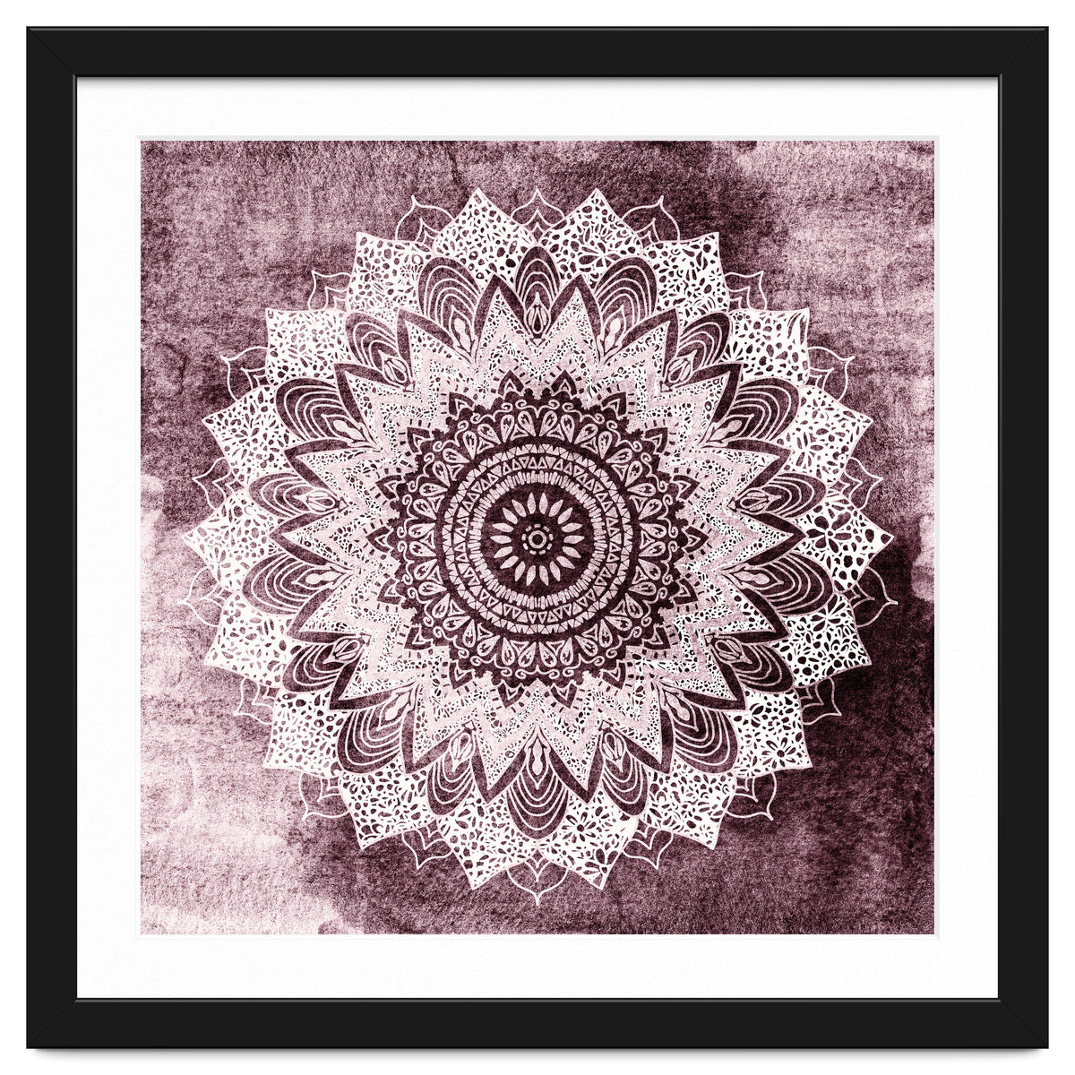 Bohochic Mandala In Burgundi