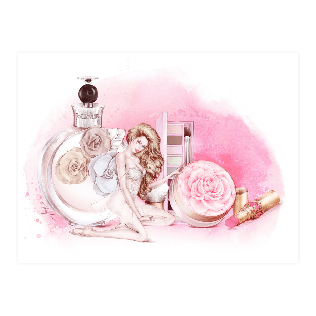 Touch Of Roses (Print Only)