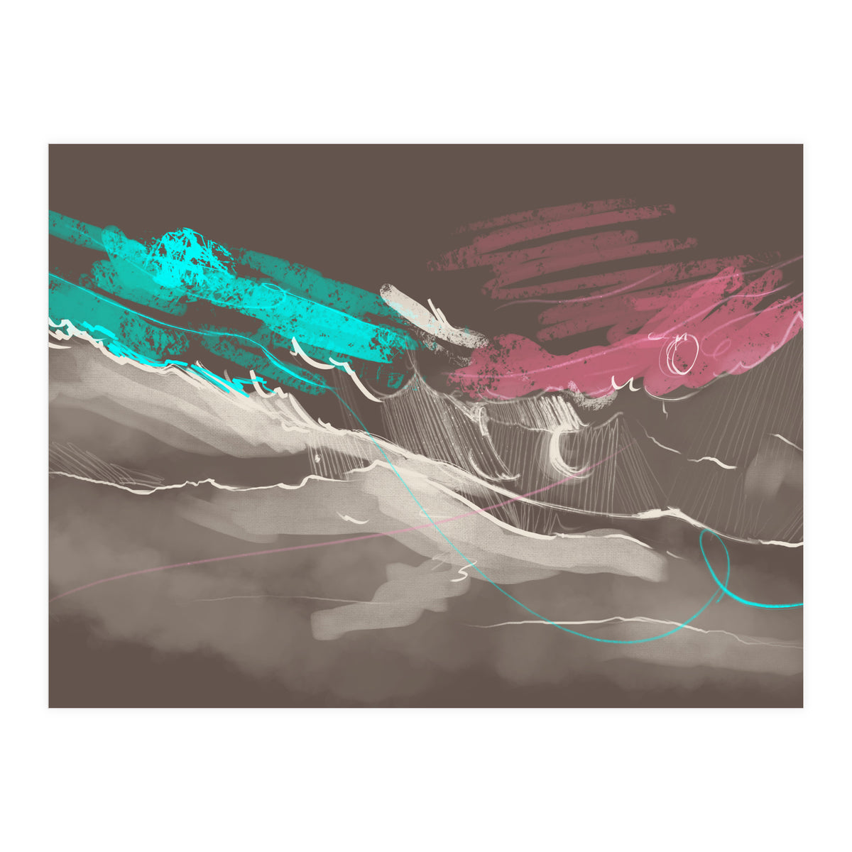 Teal in the sky (Print Only)