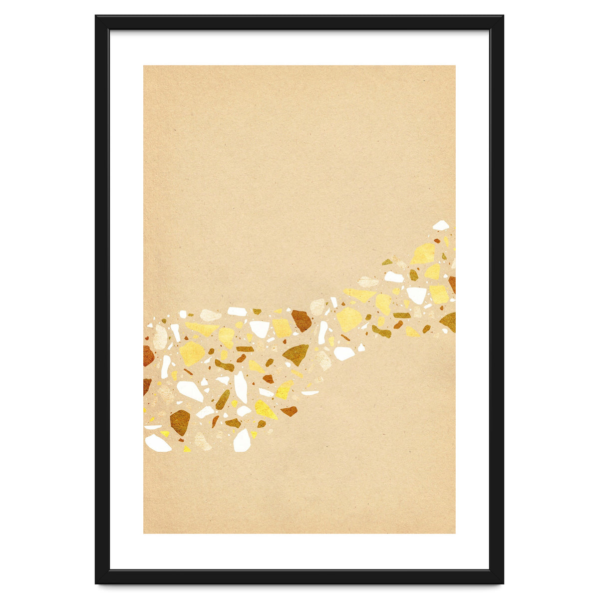 Abstract terrazzo pattern