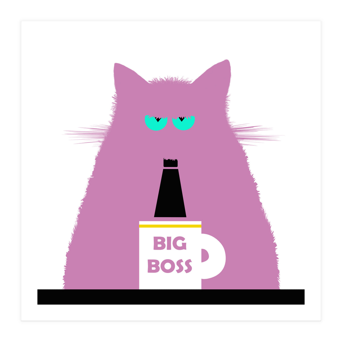 Big Boss Lilac Cat  (Print Only)