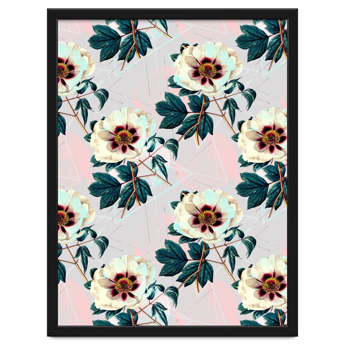 Flowery blooming with geometric