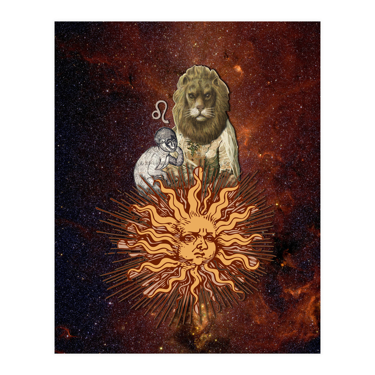 Leo Zodiac Sign (Print Only)