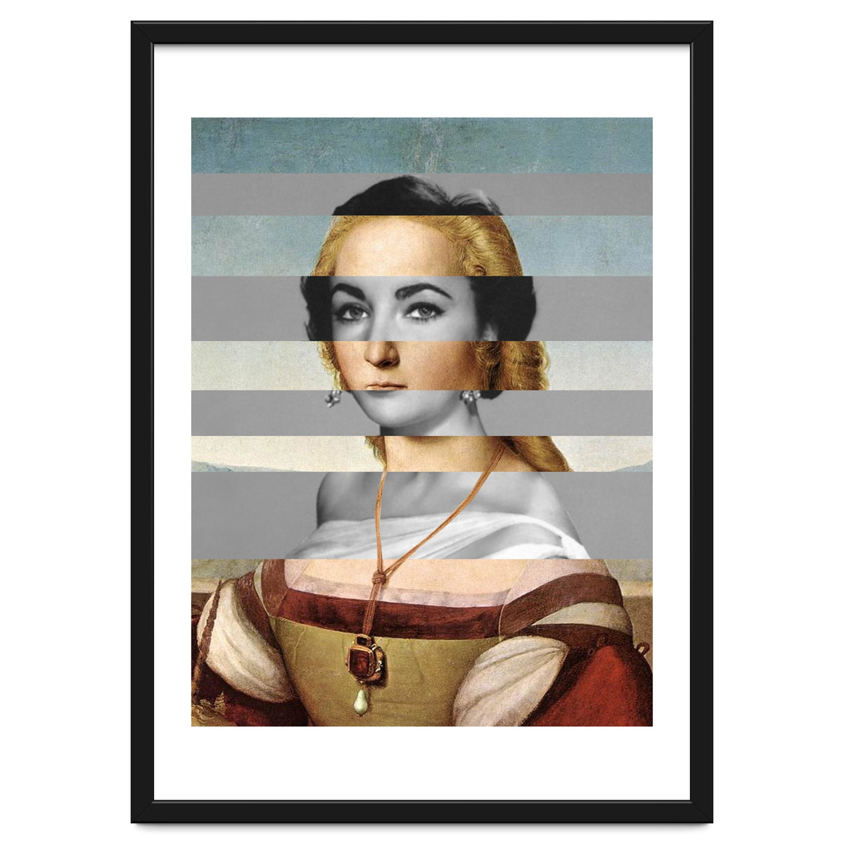 Rafael Portrait of Young Woman with Unicorn & Liz Taylor