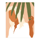 Musafir | Traveler Feminism Woman of Color in White Shirt | Palm Tropical Minimal Bohemian Fashion (Print Only) thumbnail