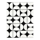 Mid-Century Modern Pattern No.2 - Black and White Concrete (Print Only) thumbnail