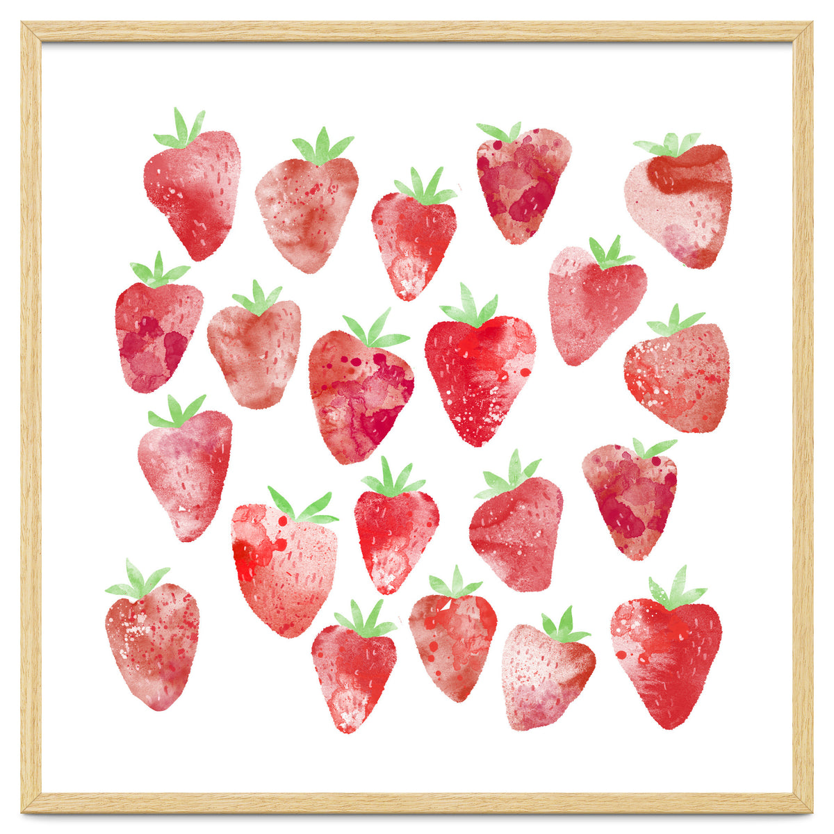 Strawberries Watercolor