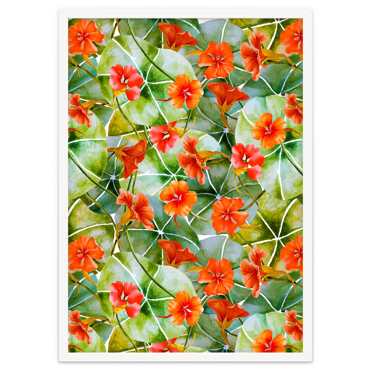 Nasturtiums watercolor 01