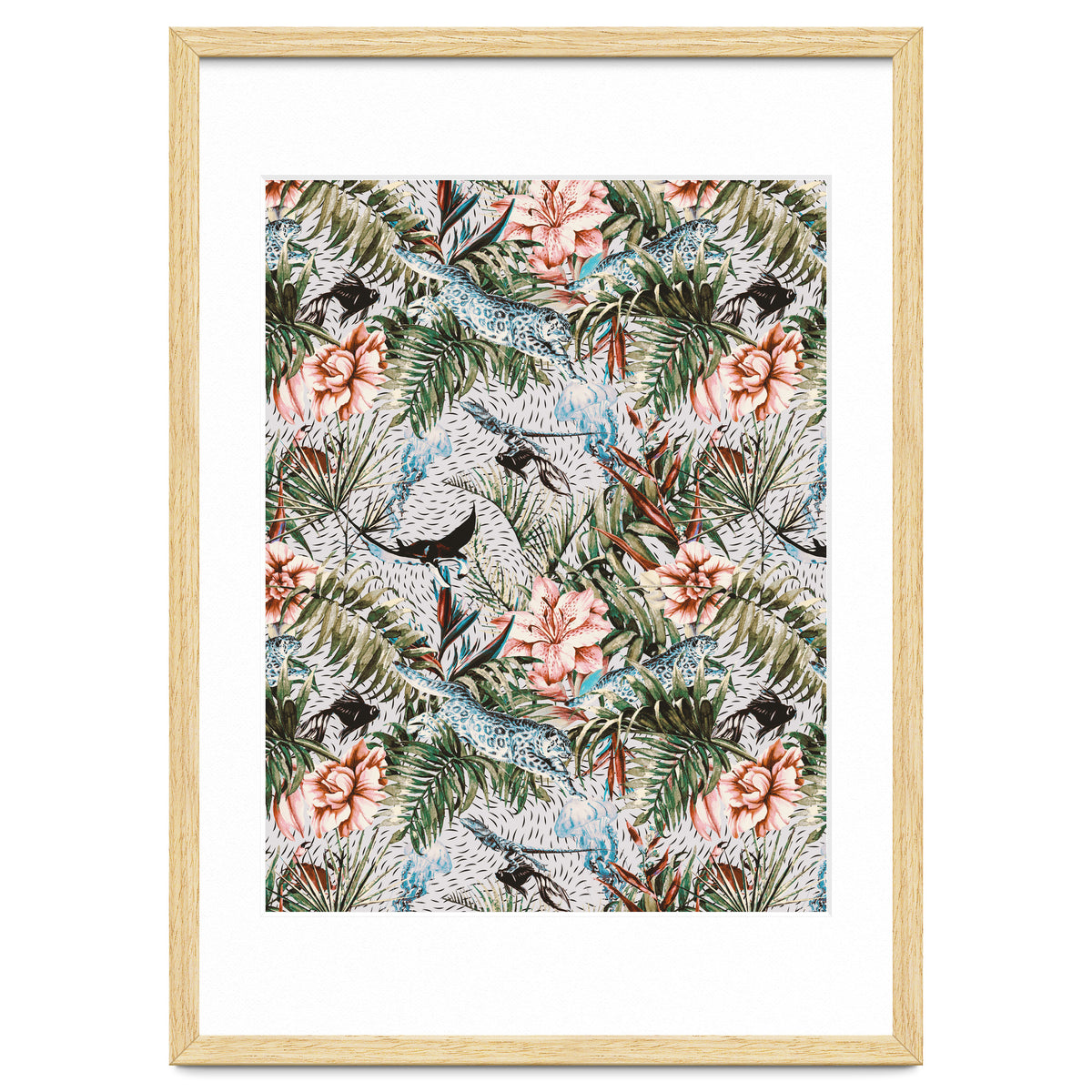 Paradisiacal flora and fauna