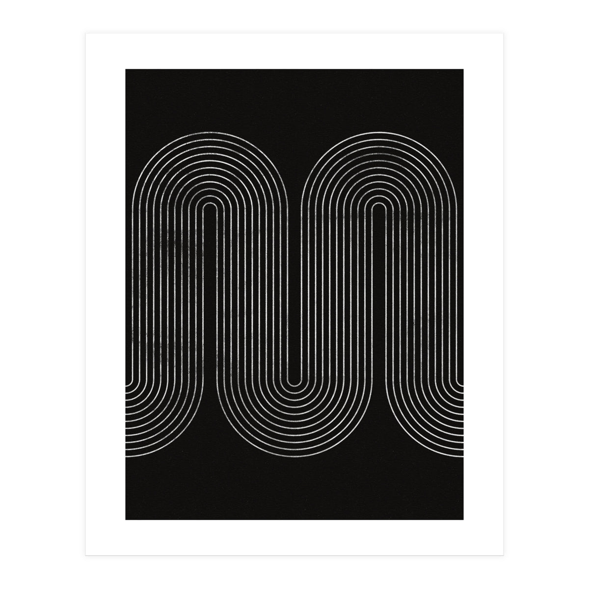 Mid-Century Modern No.18 - Woodblock Print (Print Only)